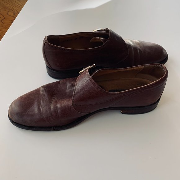 Bally Monk Strap Fine Leather Hand Sewn Shoe Size 10.5 - Picture 5 of 10